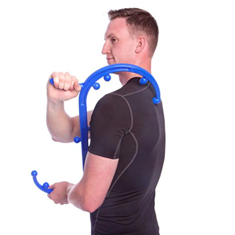 New Thera Cane Back Hook Massager Neck Self Muscle Pressure Stick